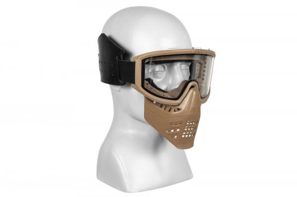 (FMA)Celoobličejová maska ​​JT s brýlemi - Dark Earth