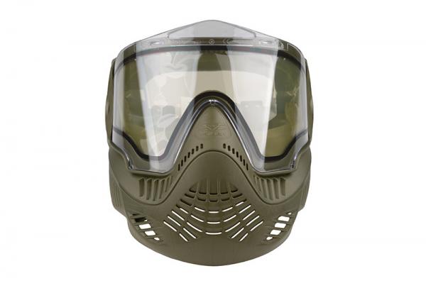 (FMA) Ochranná maska F2 - Oliva  (s dvojitým sklem a kšiltem)