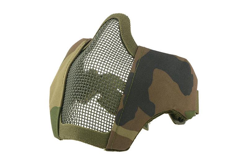 (UTT) Maska Stalker Evo s držákem na helmy FAST – Woodland