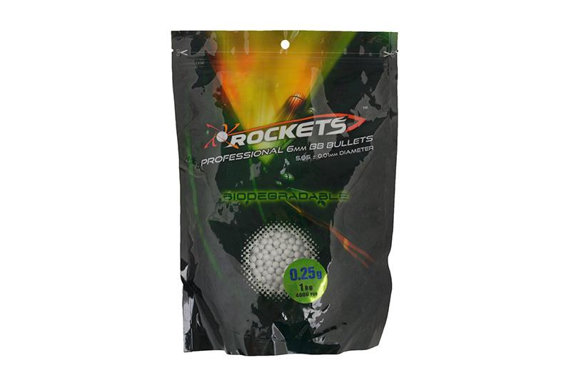 [Rockets Professional] BIO 0,25g BBs - 1kg - bílé