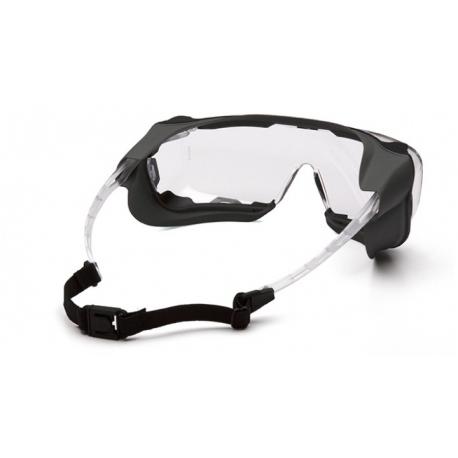 Ochranné brýle Cappture ES9910STMRG s gumovým těsněním, nemlživé - čiré
