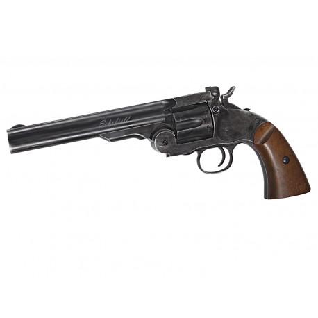 Revolver Schofield 6", černý s ABS střenkami