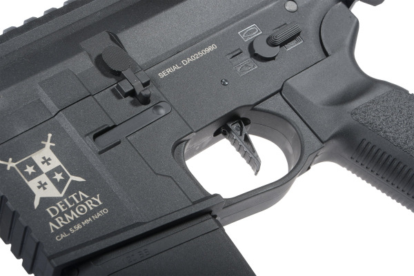 Delta Armory airsoft zbraň M4 AR15 M-LOK SilentOps 8" Charlie EAGLE Černá 6