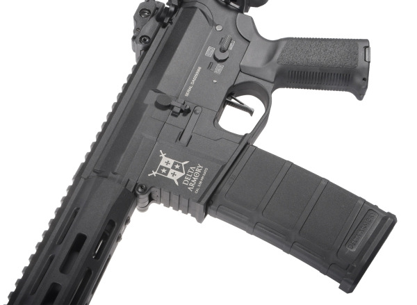 Delta Armory airsoft zbraň M4 AR15 M-LOK SilentOps 8" Charlie EAGLE Černá 3