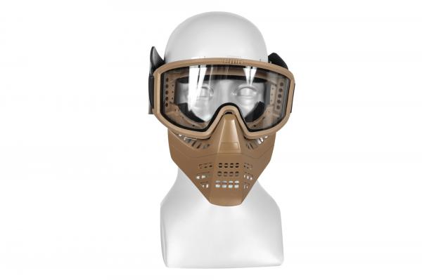 (FMA)Celoobličejová maska ​​JT s brýlemi - Dark Earth
