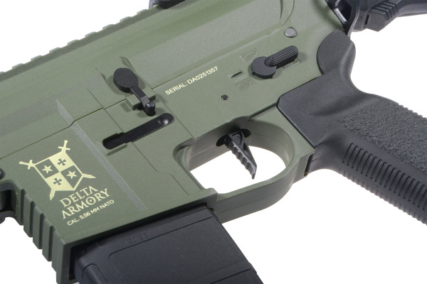 Delta Armory airsoftová zbraň M4 AR15 M-LOK SilentOps 8" Charlie EAGLE Oliva 5