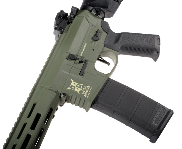 Delta Armory airsoftová zbraň M4 AR15 M-LOK SilentOps 8" Charlie EAGLE Oliva 1