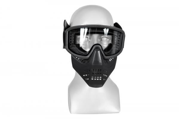 (FMA)JT Full Face Mask with Goggles - Black