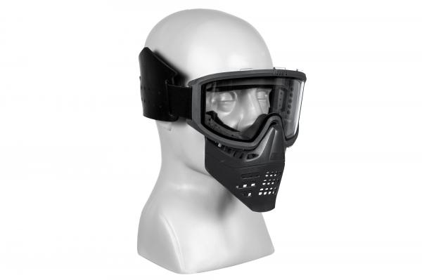 (FMA)JT Full Face Mask with Goggles - Black