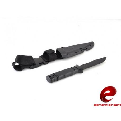Tréninkový nůž M37 Seal Pup, černý - plastový