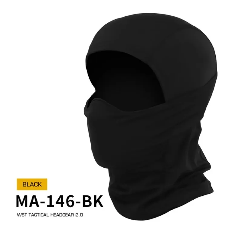 Kukla s gumovou ochrannou maskou WST 2.0 - Černá