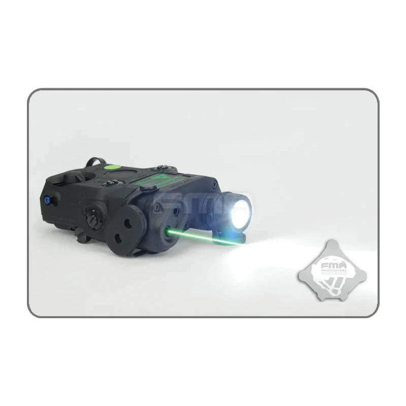 FMA AN/PEQ15 LA-5 upgrade verze (LED svítilna, zelený / IR laser) - Černá 3