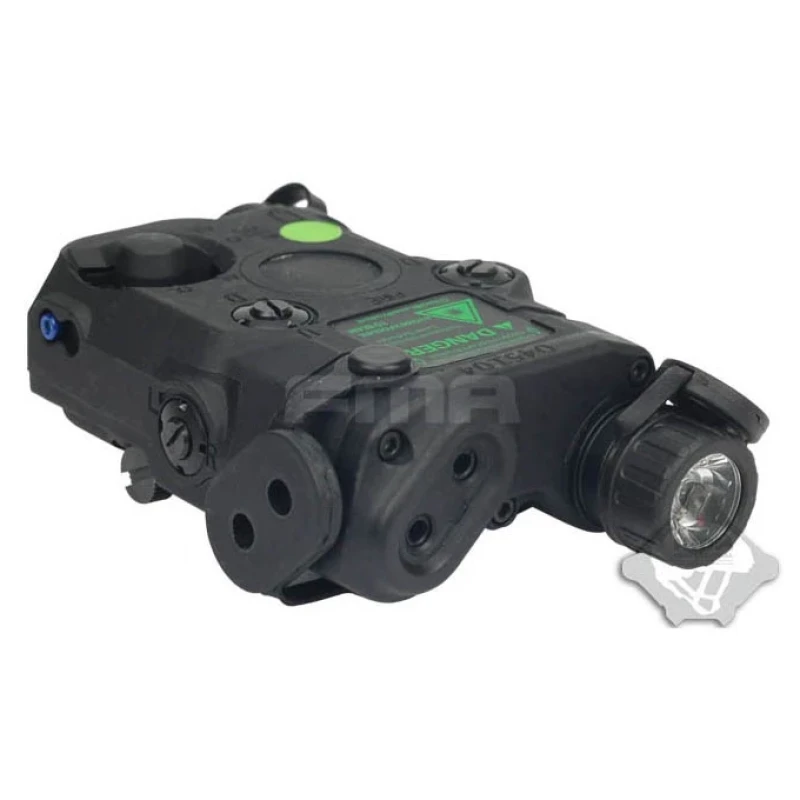 FMA AN/PEQ15 LA-5 upgrade verze (LED svítilna, zelený / IR laser) - Černá