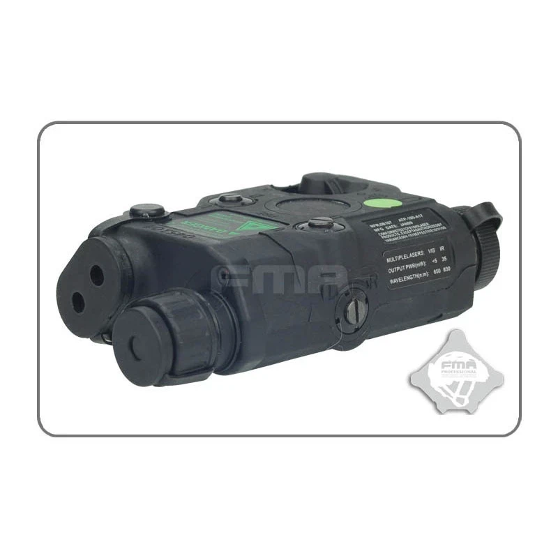 FMA AN/PEQ15 LA-5 upgrade verze (LED svítilna, zelený / IR laser) - Černá 1