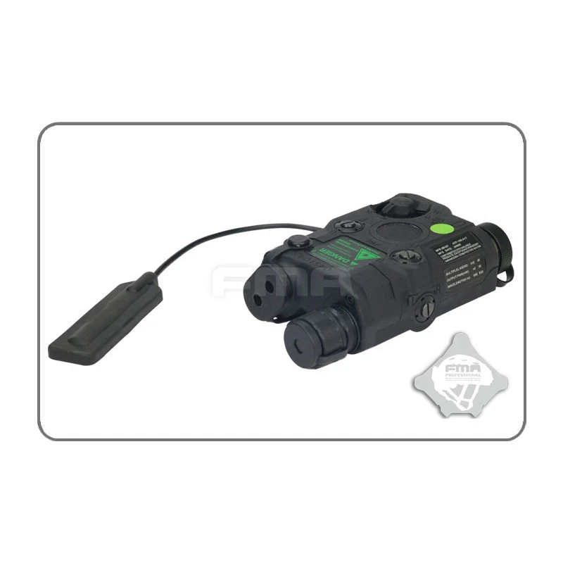 FMA AN/PEQ15 LA-5 upgrade verze (LED svítilna, zelený / IR laser) - Černá 2
