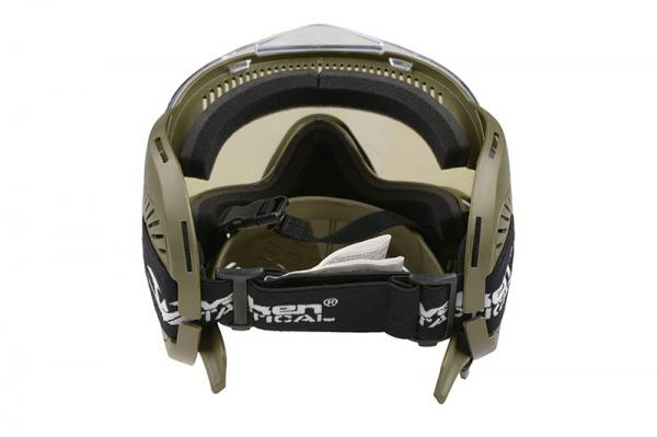 (VLK) Ochranná maska MI-7 Protective Mask - Oliva  (s dvojitým sklem a kšiltem)