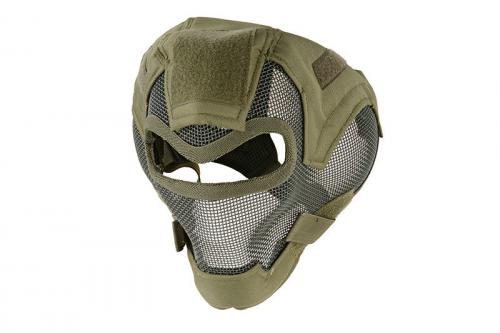 [GFT] Celoobličejová ocelová maska V7 - olive
